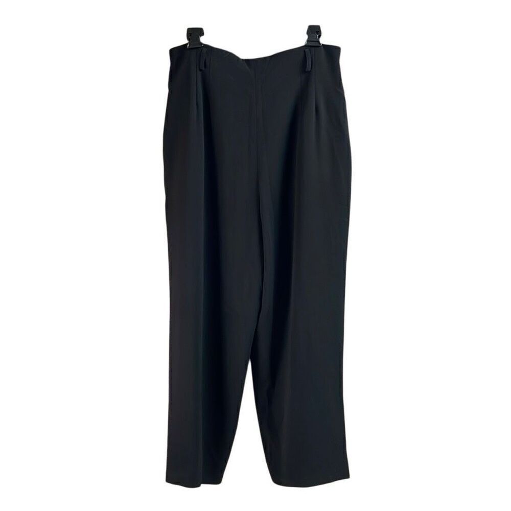 CHAUS Women’s Black Lined Dress Pants Button Zip Belt Loops Size 16